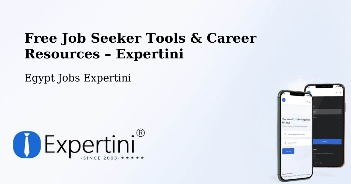 Free Job Seeker Tools & Career Resources – Markaz Jirjā - Markaz Jirjā, Egypt Jobs Expertini